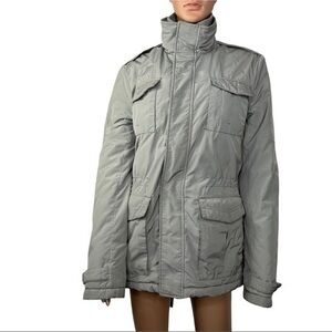 Verri Unisex Jacket Made in Italy Long Sleeve size 48 Color Gray Zipper Up.